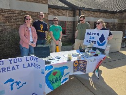 Local 3908 members at the Hands-OFF rally in Ann Arbor Apr 22nd